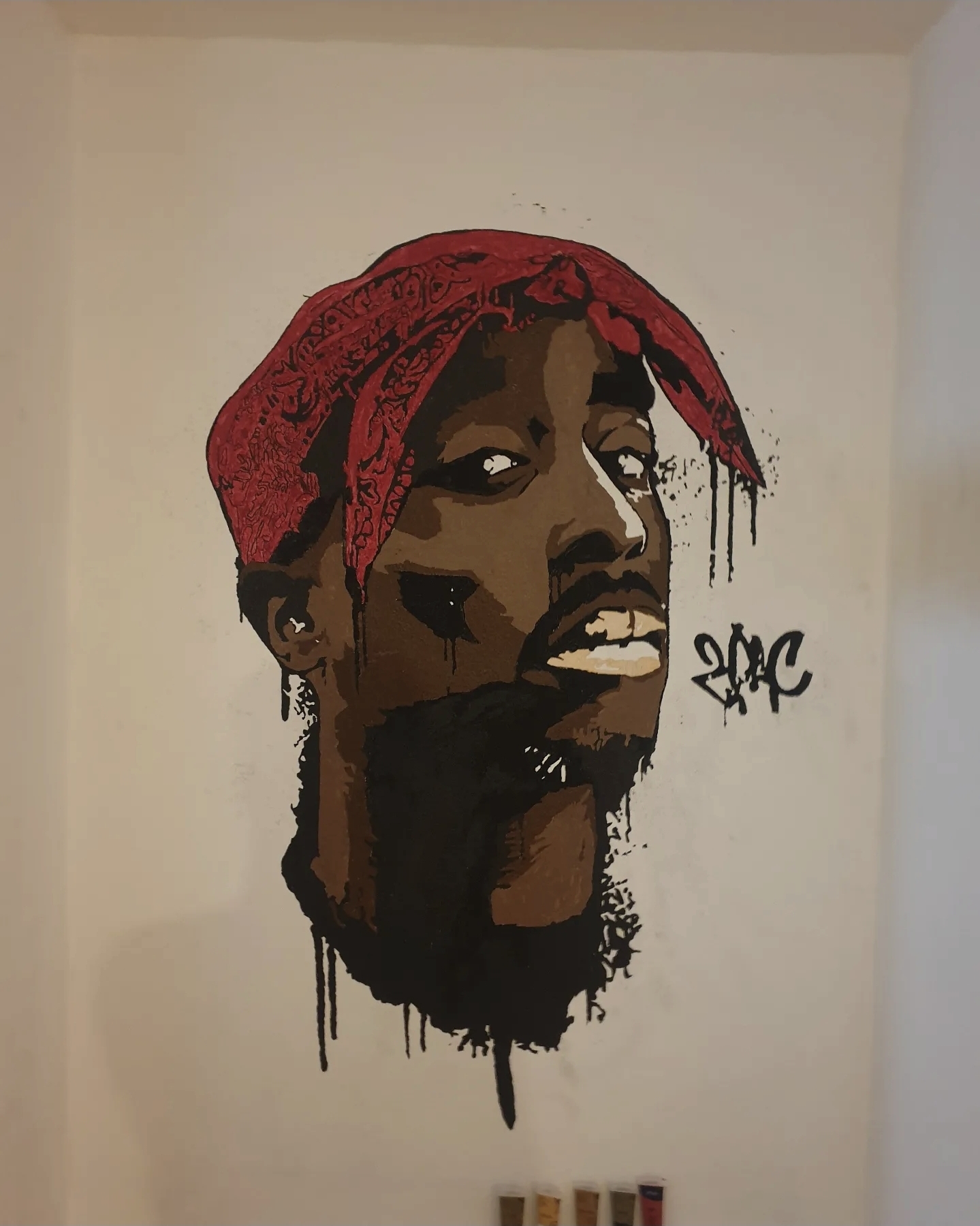 2Pac Porträt-Mural